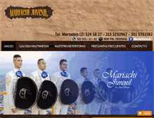 Tablet Screenshot of mariachisencali.com